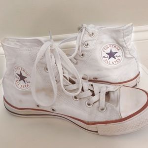 white high top converse